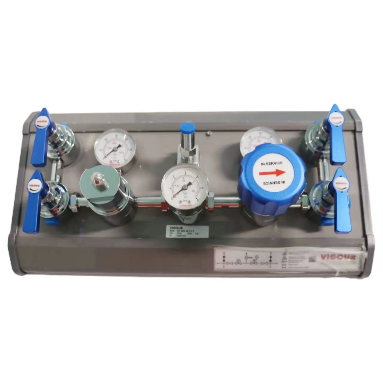 Painel de controle de pressão da marca VIGOUR com função de comutação automática com válvula de desligamento