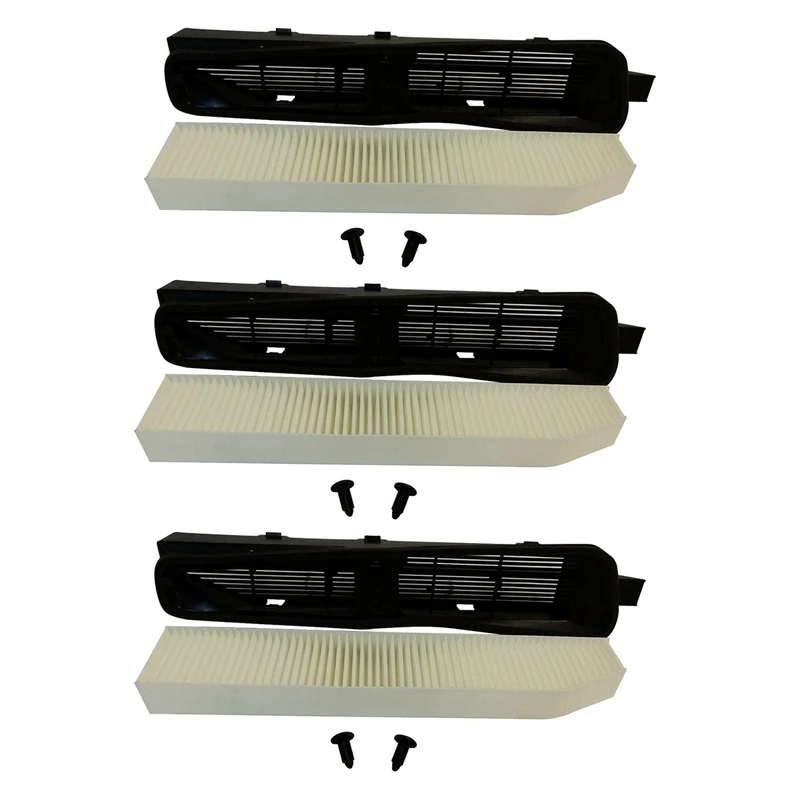 

3X Cabin Air Housing And Filter Kit 82208300 Fit For Jeep Grand Cherokee 1999-2010