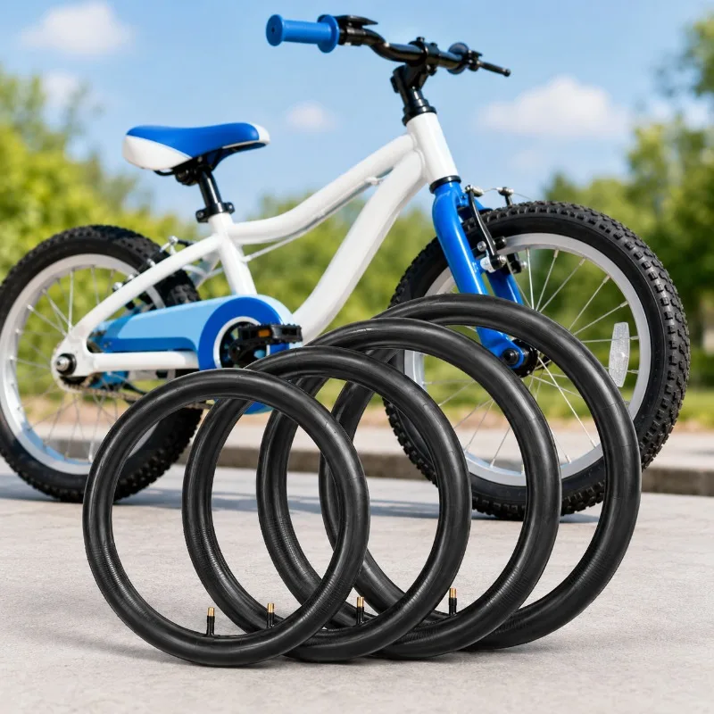 2PCS Bike Inner Tube 20 22 24 26 27.5 Inch X 2.125 2.35 AV32mm Schrader Valve Heavy Duty Butyl Rubber Bicycle Tire Tubes for MTB