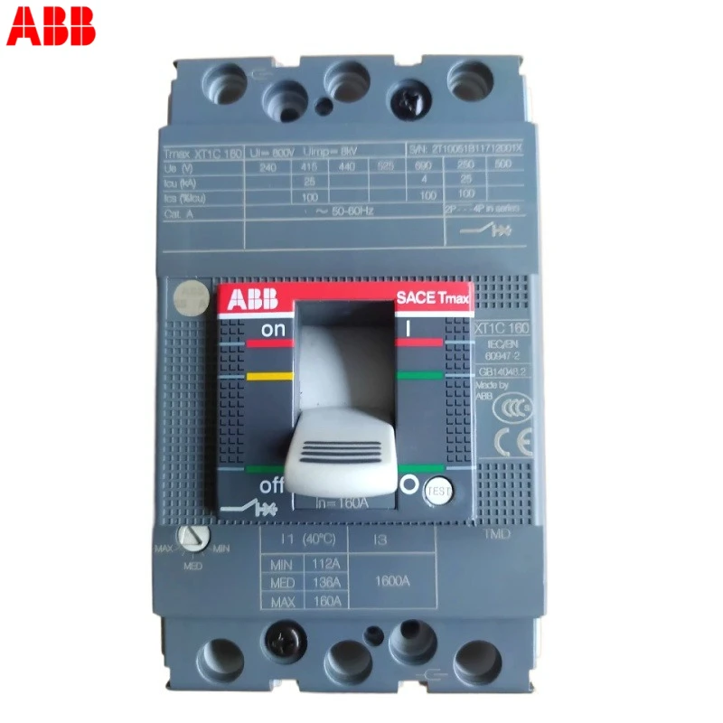 ABB 63A Molded Case Circuit Breaker XT1C160 TMD63-630 FF 3P; 1SDA067395R1