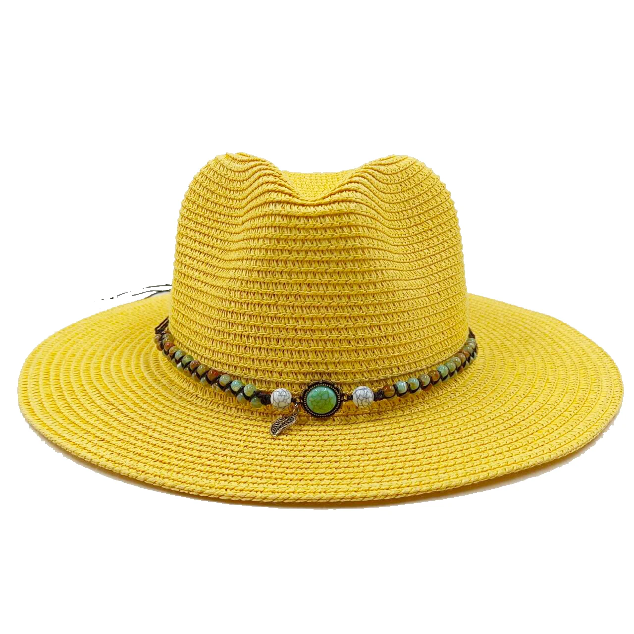 Rose Red Summer Straw Hat Jazz Top Visor Hat New Accessories Outdoor Summer Visor Beach Hat sombreros