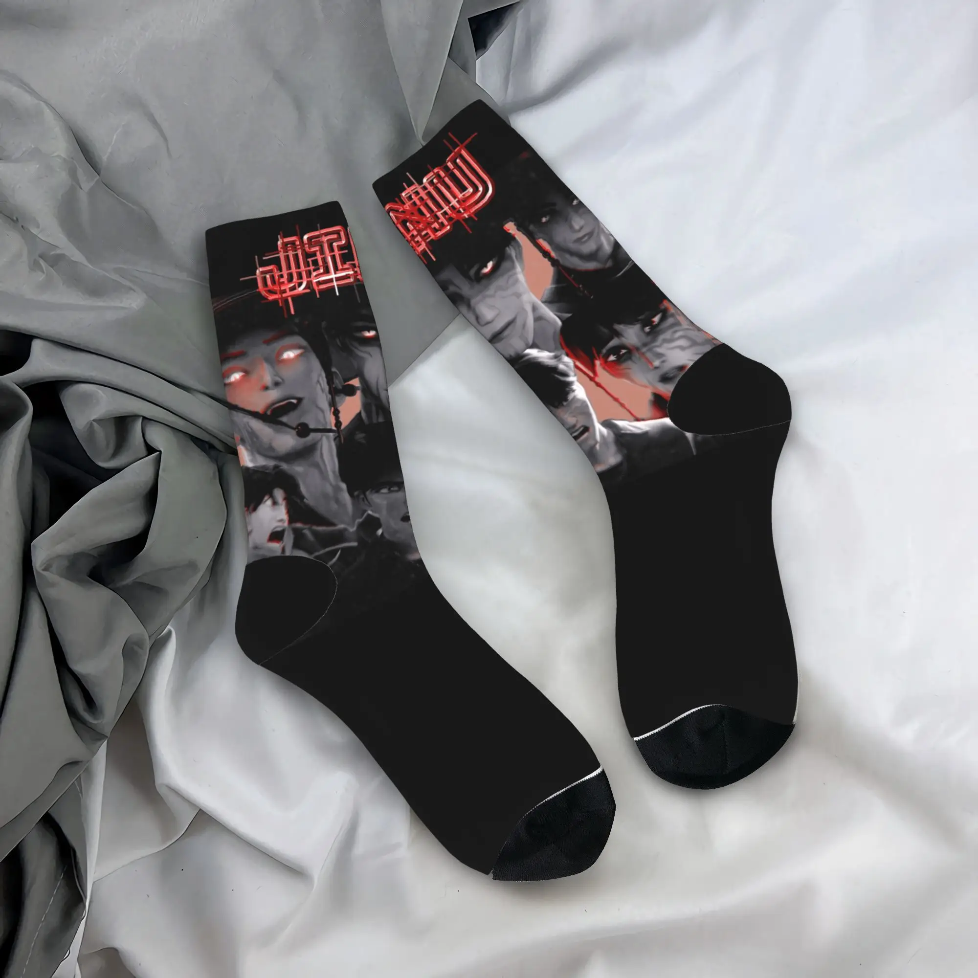 

Jinu KPop Demon Hunters Movie Socks Graphic Stockings Anti Sweat Women Men Socks Warm Soft Autumn Novelty Outdoor Sports Socks