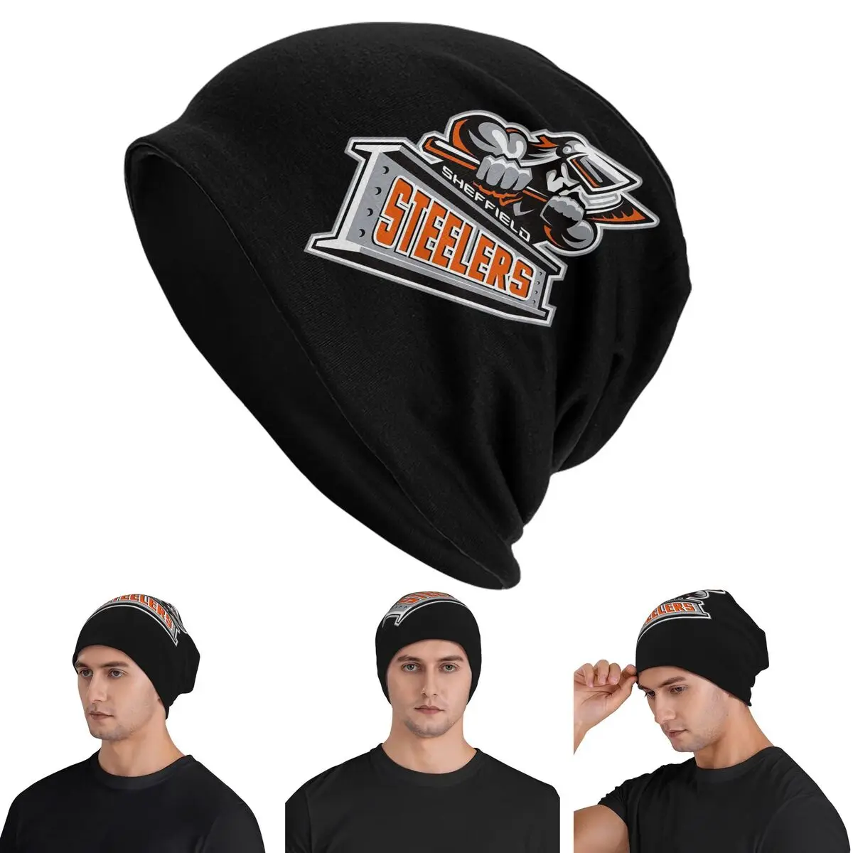 

The Sheffield Steelers (2) Skullies Beanies Hats Warm Autumn Winter Outdoor Cap Knitted Bonnet Caps for Men Women Adult