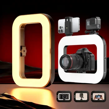 Handheld Ring LED Rechargeable Fill Light Portable Mobile Phone Live Broadcast…