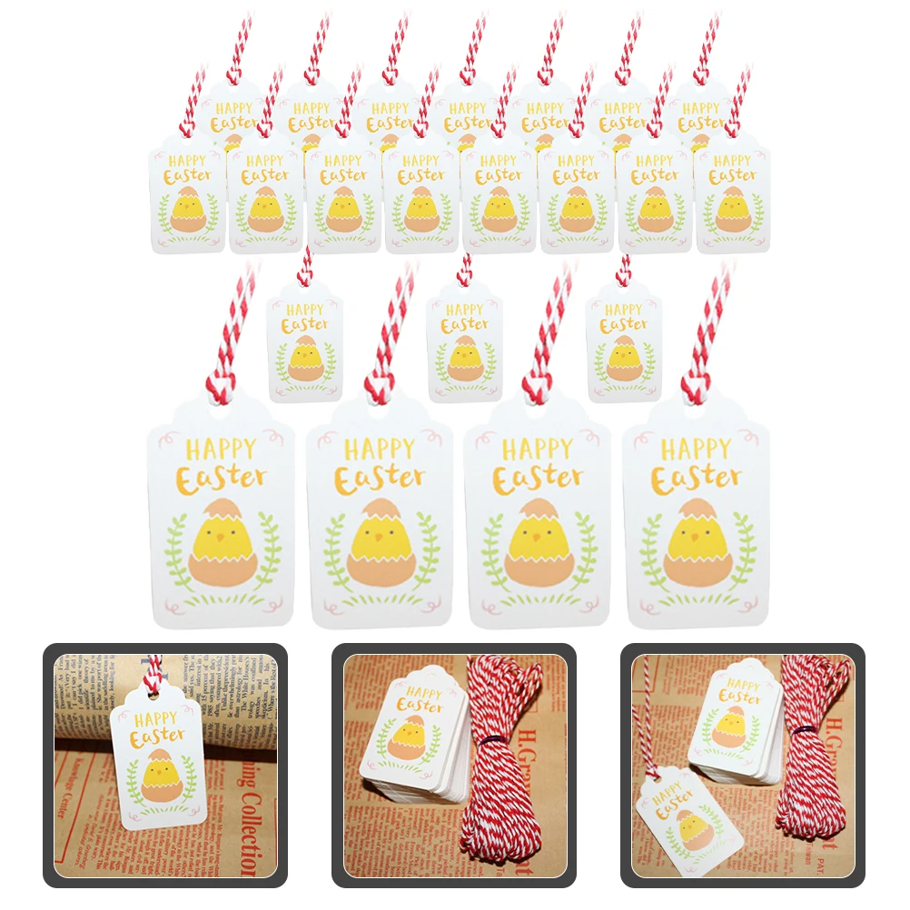 

200 Pcs Chicken Gift Tags Party Favor Hanging Labels Paper Decorate Card Favors