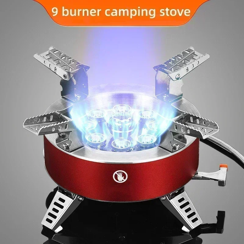 BULIN BL100-B18 Plus 9 Seven/Nine Core Burner Camping Stove 18000W/23800W Super Firepower Outdoor Portable Gas Stove