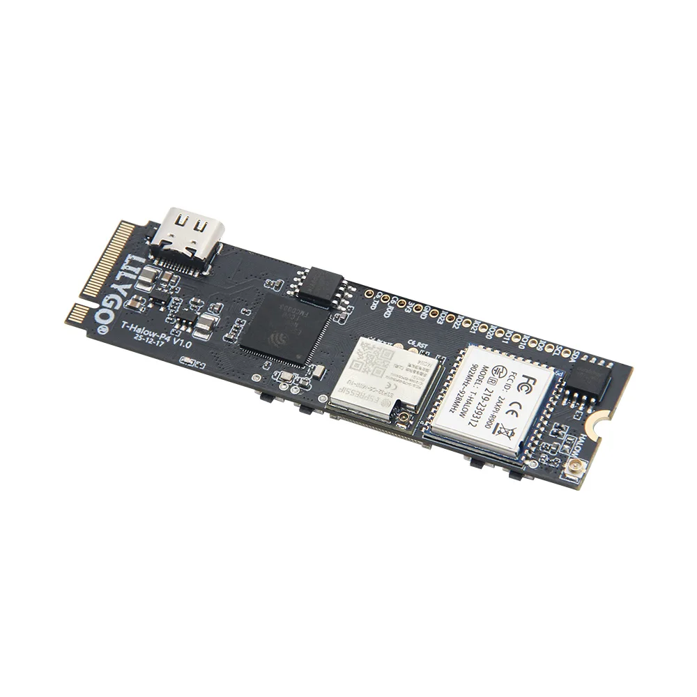 LILYGO® T-Halow-P4 ESP32-P4 Development Board, 16MB Flash, 8MB PSRAM, ESP32-C6 Wi-Fi 6 & BLE 5, Wi-Fi HaLow IoT Module