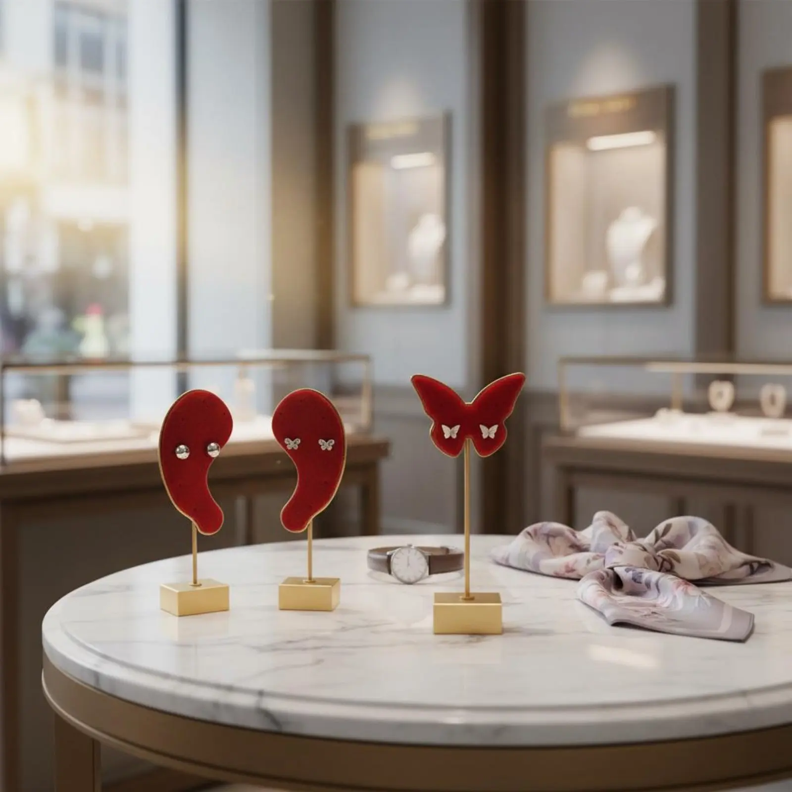 

Подставка для серег с долговечным металлическим основанием, органайзер для украшений, устойчивый к повреждениям, для свободного хранения