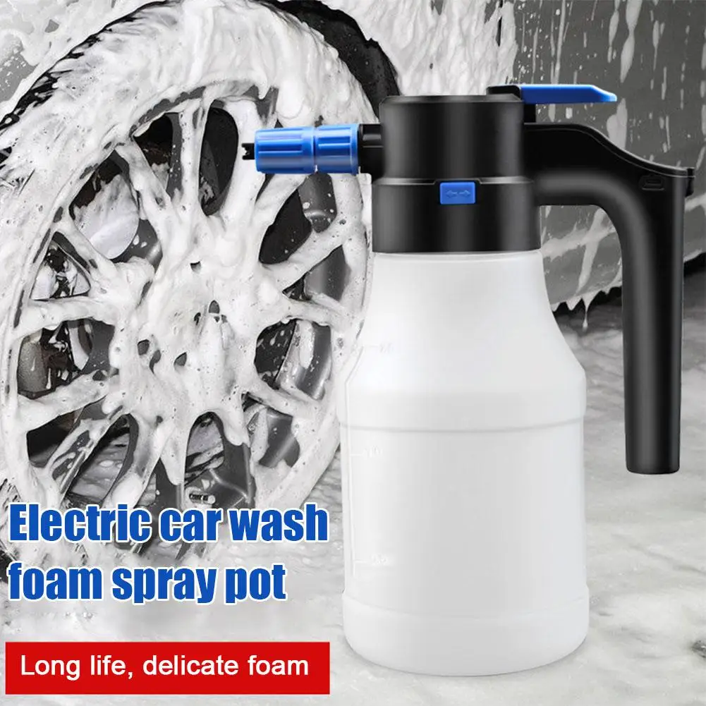 

1.5l Electric Foam Sprayer Car Wash Endurance 30min Foam Foam Can Acid Corrosion New Alkali Cleaner Resistant Watering Lanc Q7w3