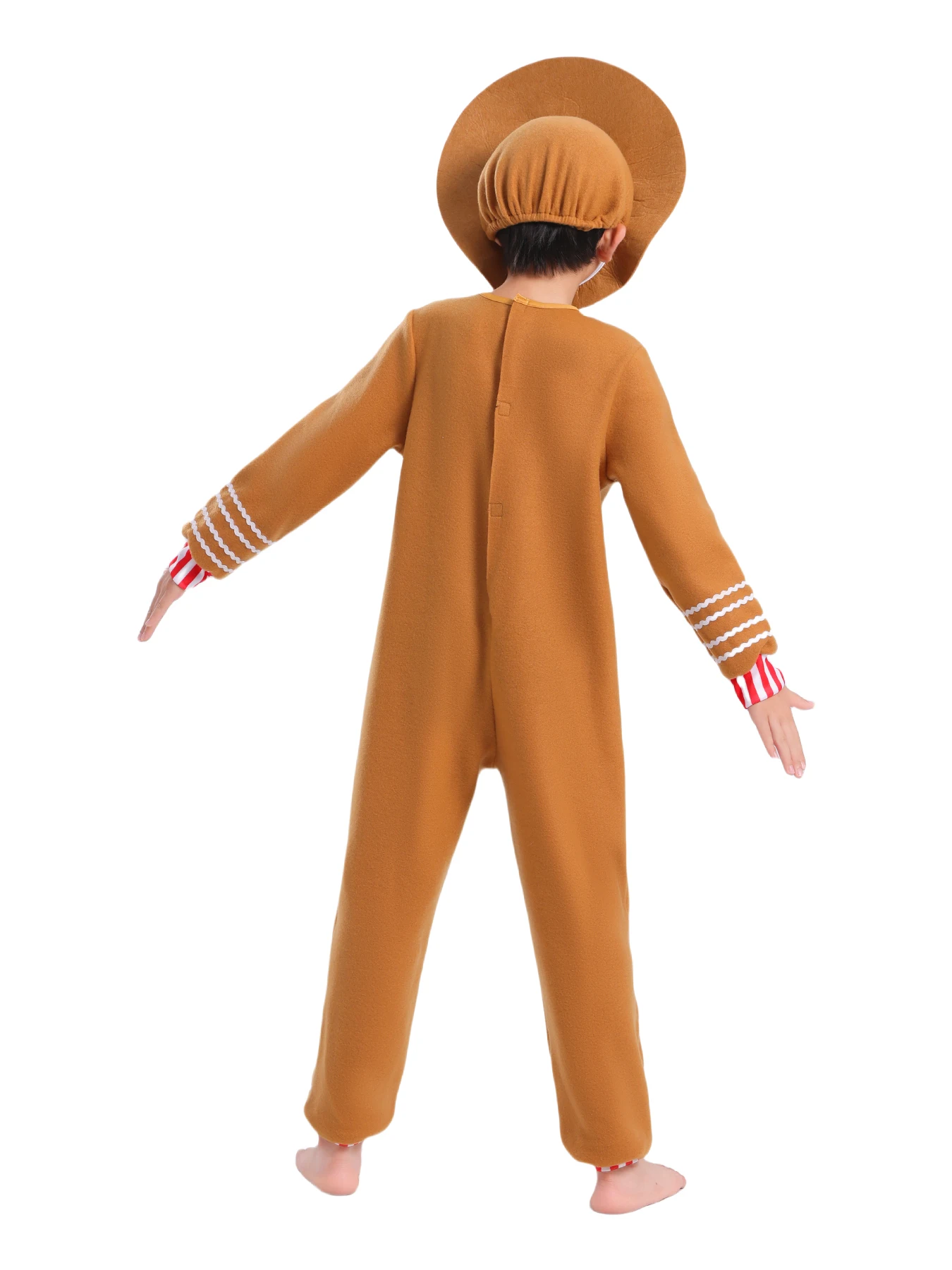 Cute Gingerbread Man Costume for Kids Christmas Party 6