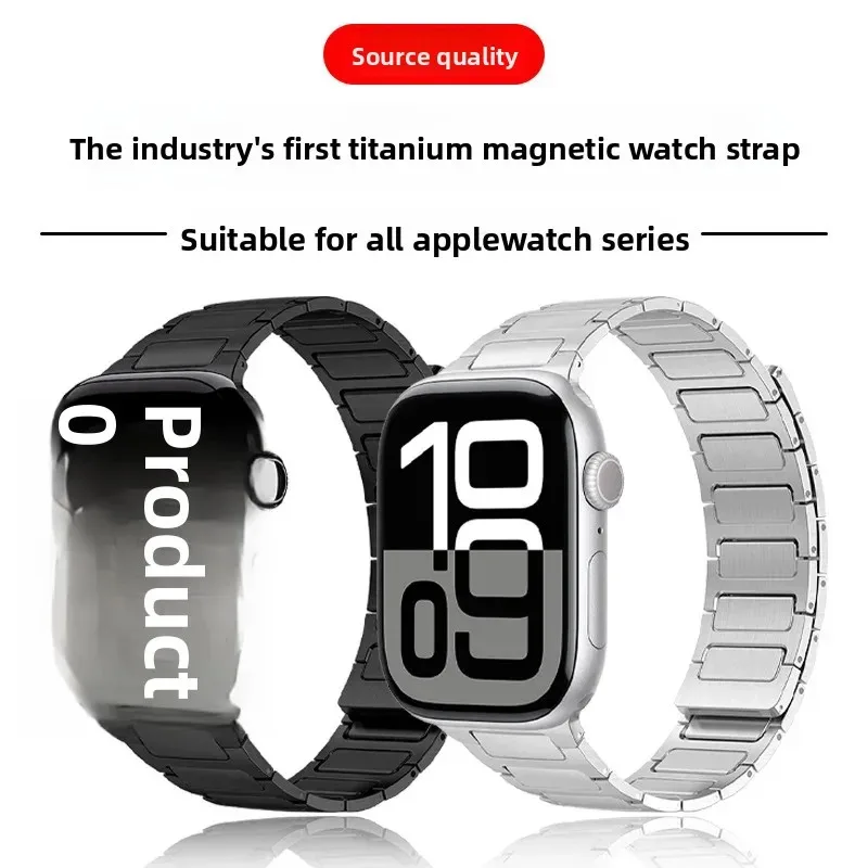 

Pure Titanium M agnetic Apple Watch Band Ultra2 for Apple Watch Magnetic Absorption