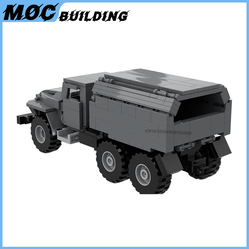 Soviet WW2 Military Multipurpouse Truck Model Moc Building Blocks Army Off-Road Vehicle DIY Car Assemble Bricks Toys Xmas Gifts