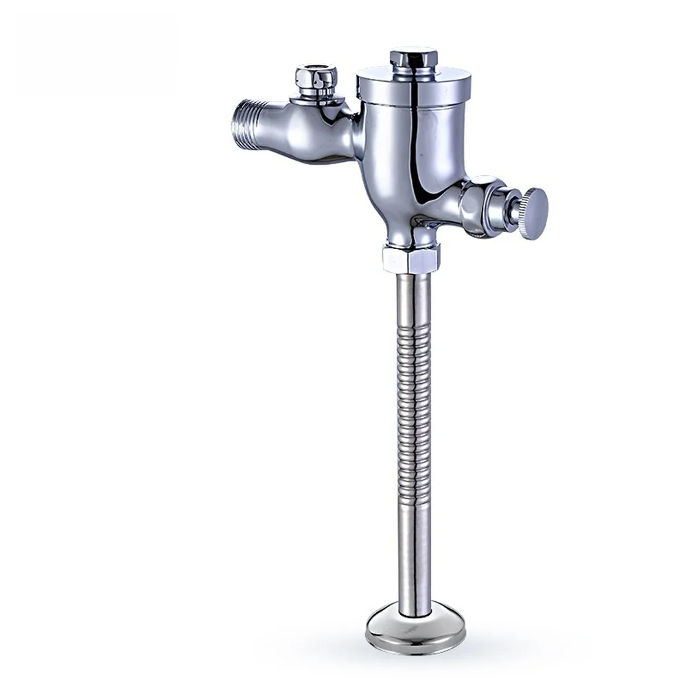 Copper Urinal Flush Valve with Precision Engineered Stopcock and Automatic Delayed Closure for Hygienic Hands Free Operation