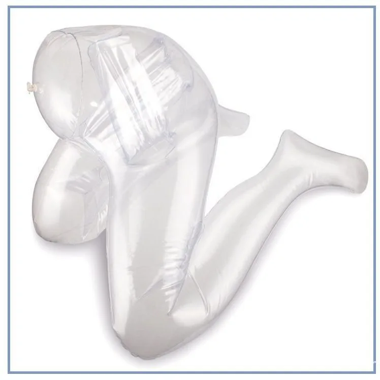 Transparent Inflatable Doll Male Masturbation Stand Female Doll Leg With Vagina Toy Men\'S Suitable Penis Massager Adult Supplies