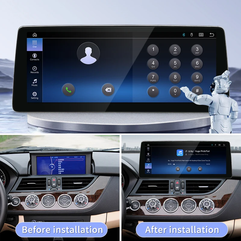 Linux System 10.25 12.8inch Display Thin Screen For BMW Z4 E85 E86 E89 Wireless Carplay Android Auto Car Multimedia Video Player