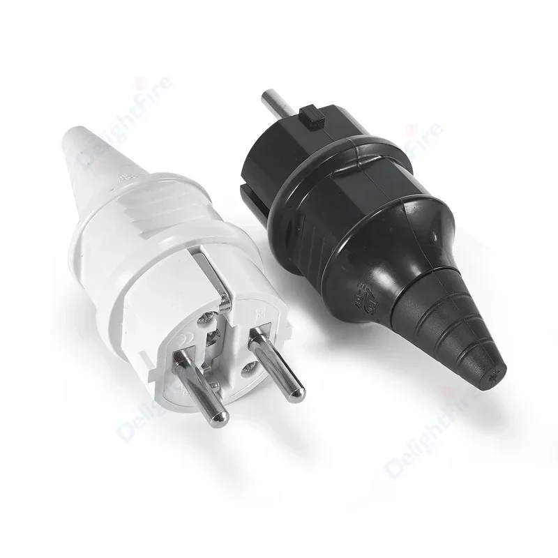 Germany Schuko Rewireable Power Plug 250V 16A EU CEE 7/7 Standard Adapter Receptacle Connector Electrical Socket Power Adapter