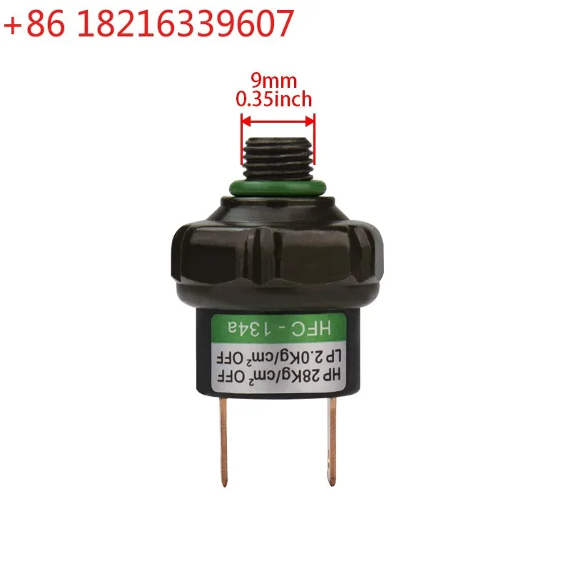 YAO Universal R134a Binary High / Low Side Pressure Switch for A/C Air Conditioning System 9mm Thread