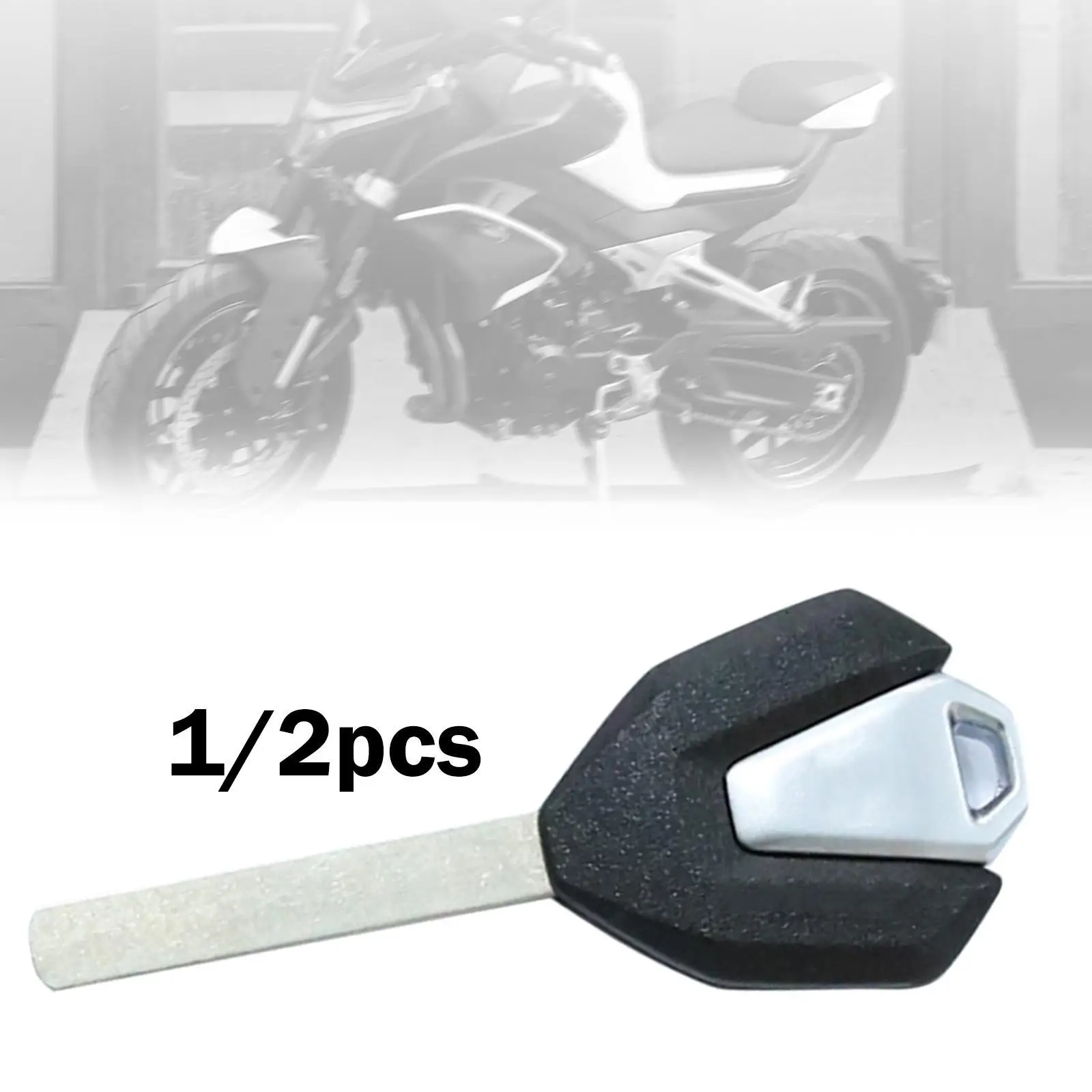 Motorcycle Uncut Blank Key Durable Metal Replacement Blade Handy Spare for CFMOTO 250NK Everyday Ride