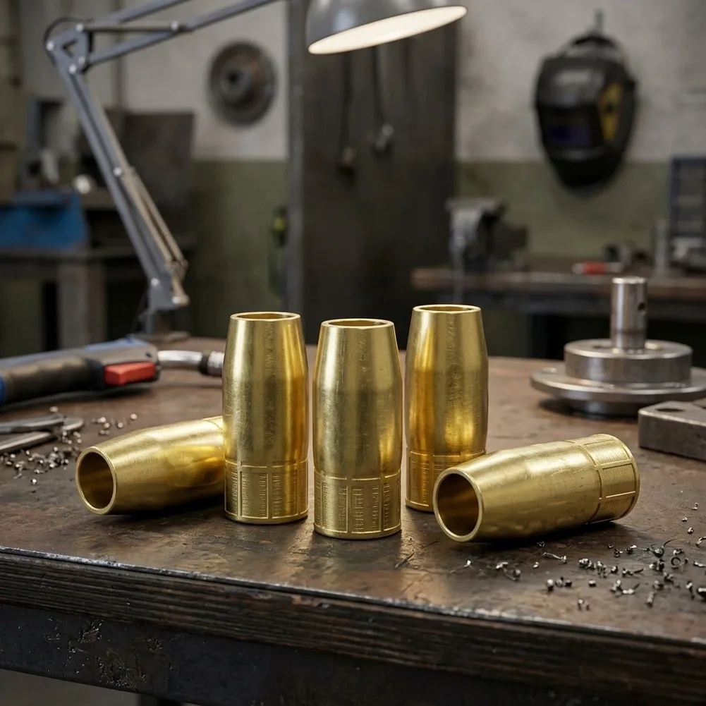 For Everyday Welding Work Brass Gas Nozzle 5 8 Inch Inner Bore Stable Thermal Conductivity High-temperature Resistance