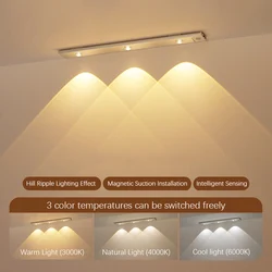 Wireless LED Lights, Intelligent Human Body Sensing Wall Lamp, Atmosphere Light Strip,for Wardrobe,Wine Cabinet, Entrance,Toilet