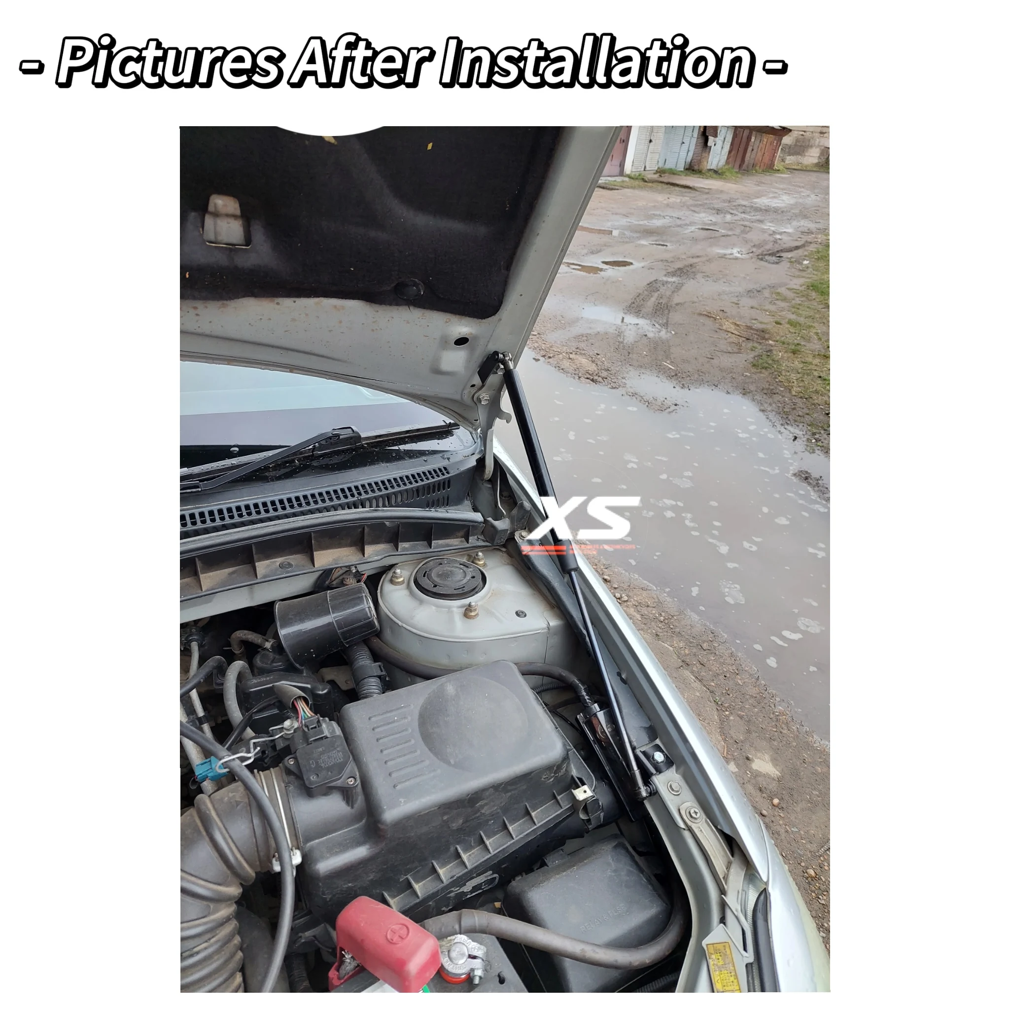 フロントボンネットリフトサポートダンパー,フードストラップ,ショックアブソーバー,ピストンシリンダー,トヨタプレミアムアリオンt240 2001-2007,改造