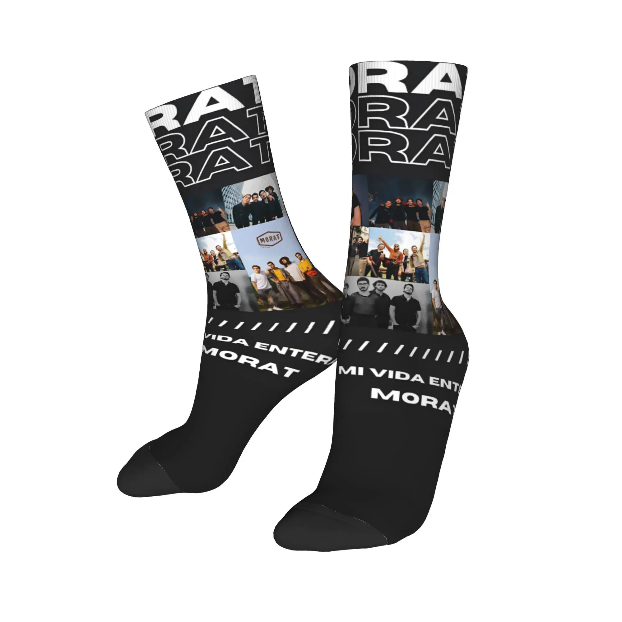 Morat Rock Band Tour 2024 Socks for Women Men All Season Punk Music Soft Middle Tube Socks Non-slip