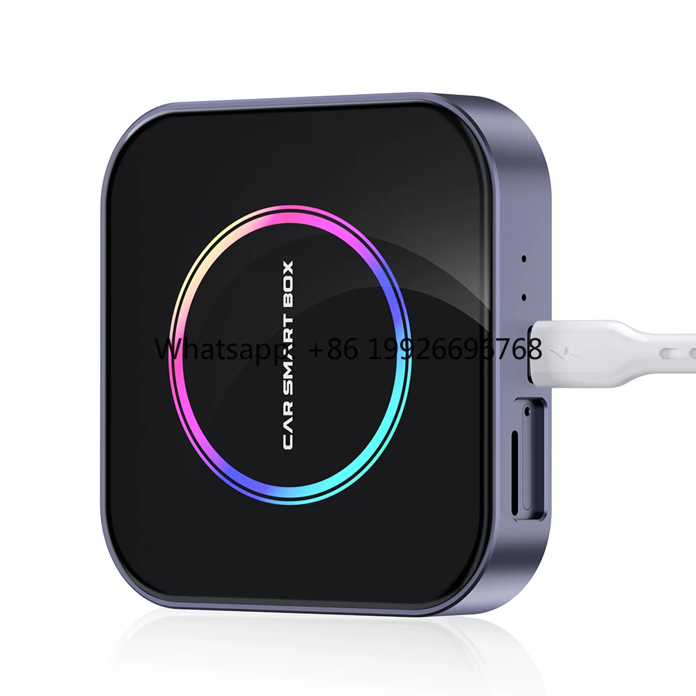 

BOYI OEM ODM Smart Wireless Carplay Netflix Adapter 8GB+128GB USB Android Auto AI Box Dongle 4K Media Universal Fitment 2-Year
