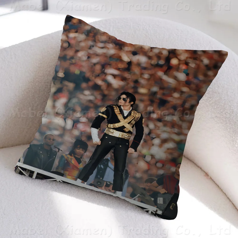 80s Pop Singer Michael Jackson Pillow Anime Pillow Sofa Bed Head Pillow Cover Cushion Cover 45x45 cm Fashion