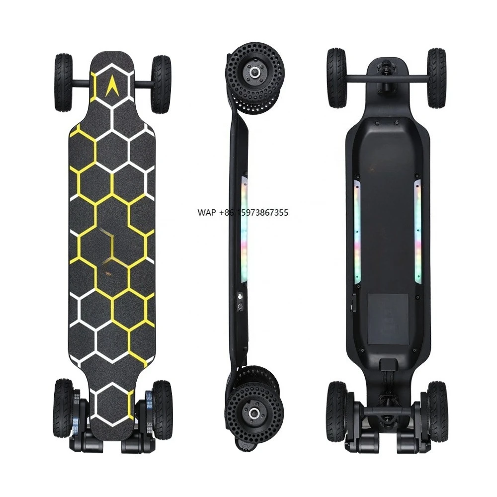 

H2X самый дешевый электрический скейтборд с двойным ремнем, двигатель 3300 Вт, максимальная скорость 35 км/ч, скейтборд, внедорожный транспорт