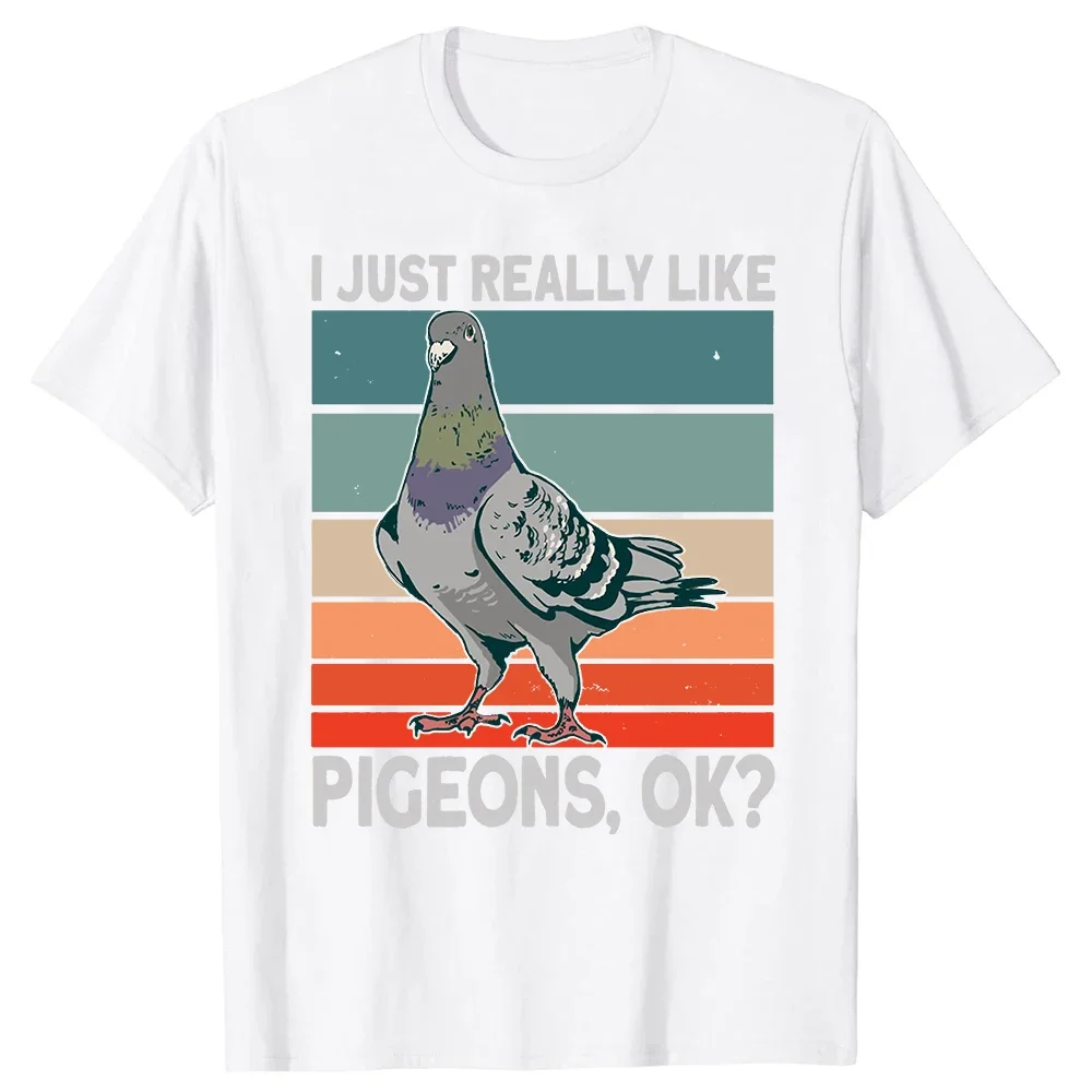 Duif Pigeoff Vogel Vogelkijkers Vogelkijken T-shirt Leuke grappige grafische T-shirt Dames T-shirt T-shirt Zomer Streetwear Grafisch