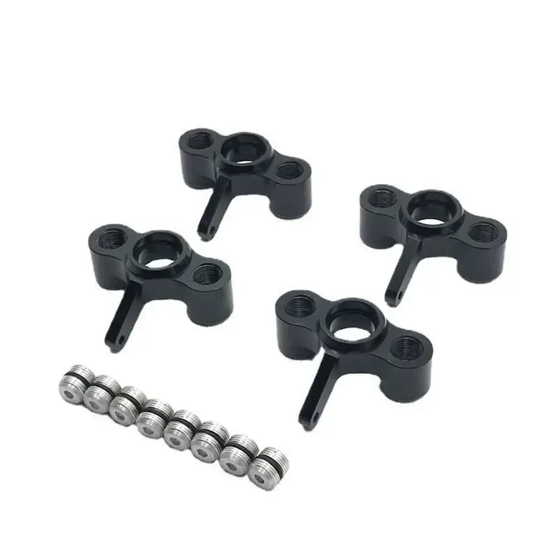 Soporte de cubo de nudillos de dirección de Metal, 4 Uds., para JLB Racing Cheetah 11101 21101 J3 Speed 1/10 RC, piezas de mejora de coche