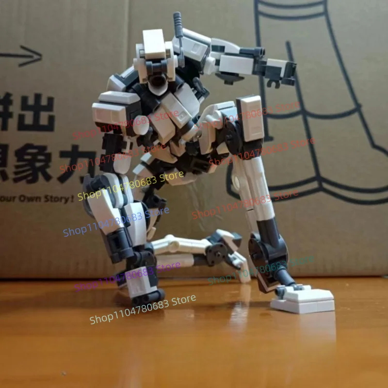 MOC New Mini Figure Player-original Military Mecha Model Toy, Buildable Collectible Ornament, Holiday Gift