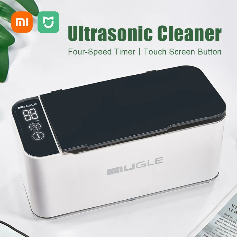 

Xiaomi Ultrasonic Cleaning Box SUS304 Stainless Steel Timing LED Digital Display Touch Key Household Mini Jewel Glasses Cleaners