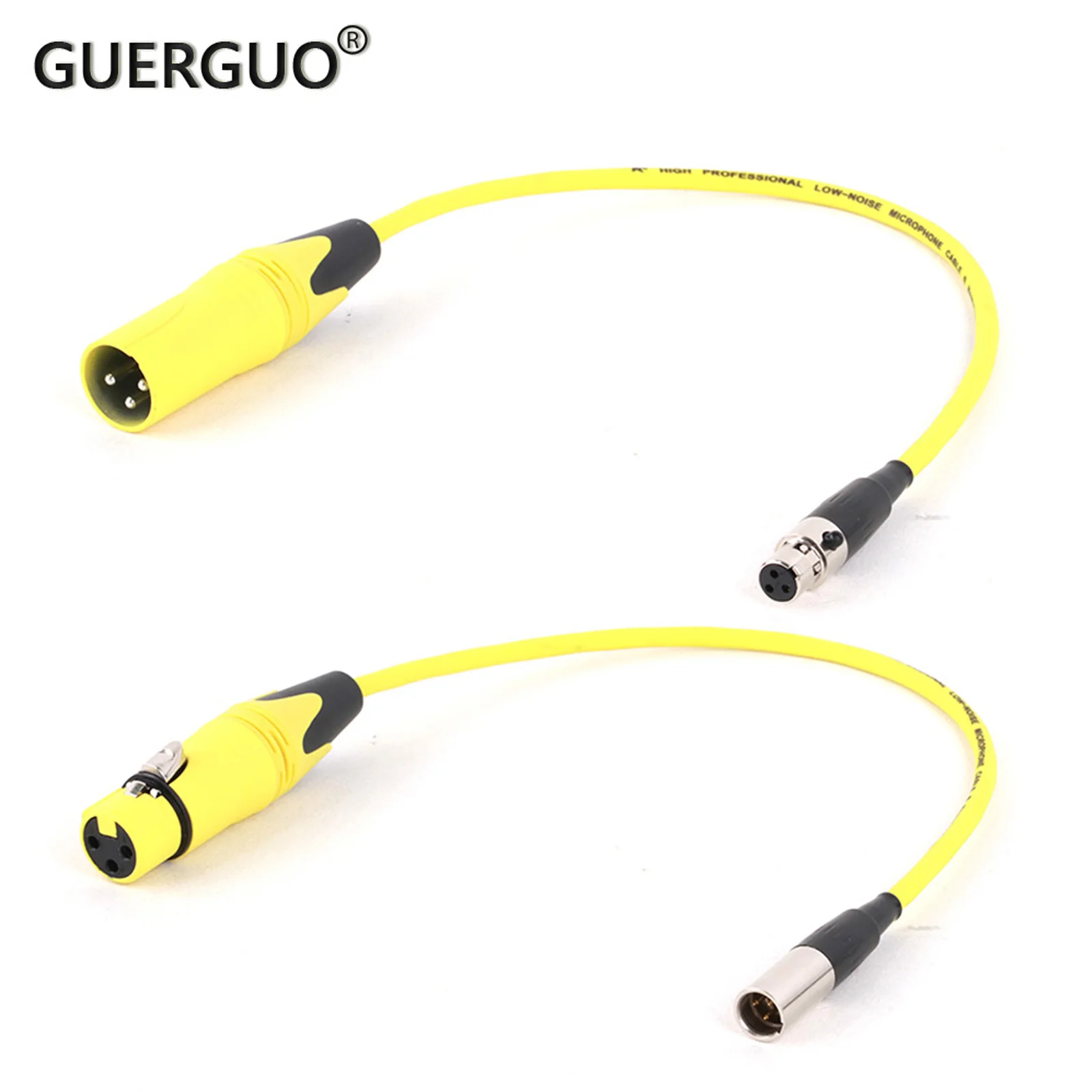 

0.3M-15M Multiple Colors MINI XLR Female/Male Plug 3PIN Adapter Cable 3-pin XLR Male To Mini Female Audio Cable for BMPCC 4K