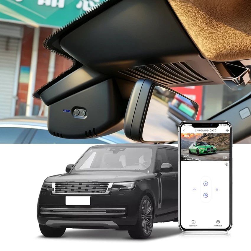 Image of 4K OEM Dashcam für Land Rover Range Rover Sport L461 L460 2023-2026, WiFi APP-Steuerung Auto-DVR mit Nachtsicht, Loop-Aufnahme