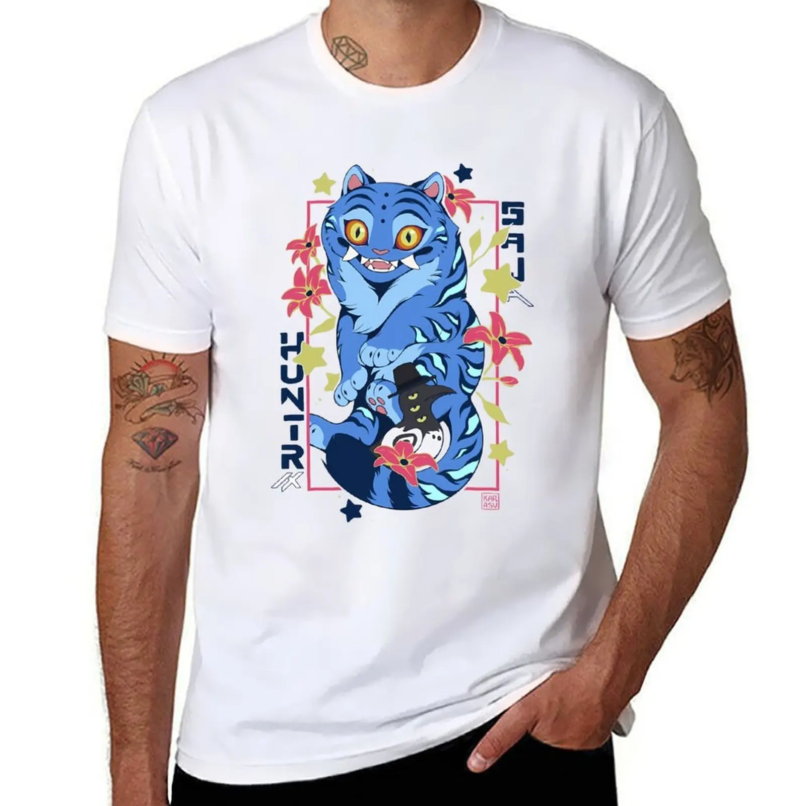 

KPop Demon Hunters T-Shirt t shirts for man cotton anime tshirt T-Shirt