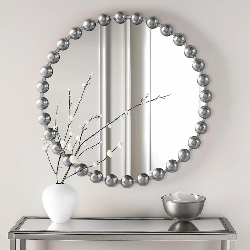 Wrought iron wall wall arched bathroom cabinet decorative mirror retro mirror