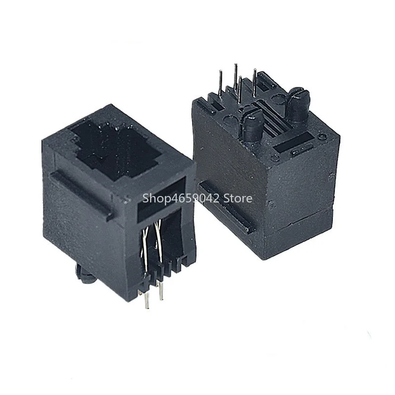 5PCS RJ11 Telephone FEMALE SOCKET 180 Degrees Vertical 8P8C 6P6C 4P4C Female Jack Pcb Connector