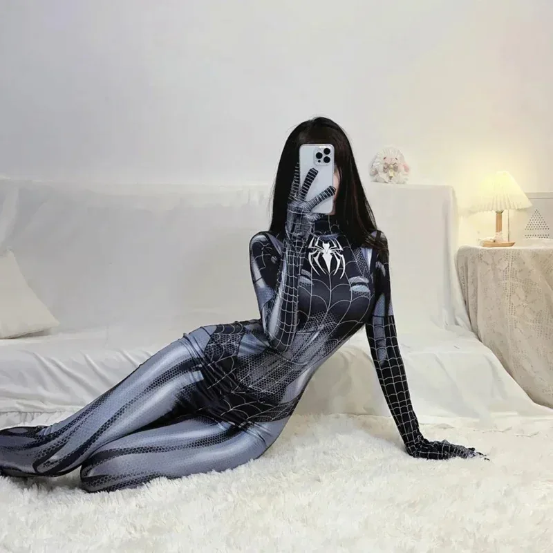 Spider Man costume movie superhero cosplay bodysuits Avengers cosplay venom Spider Man corset for Women girl spandex suit