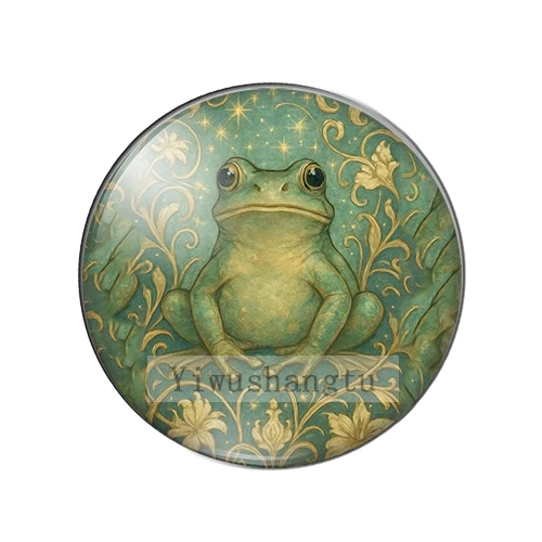 Fashion Frog Jungle Big eyes animals Art Paintings 12mm/18mm/20mm/25mm Round photo glass cabochon demo flat back Making findings