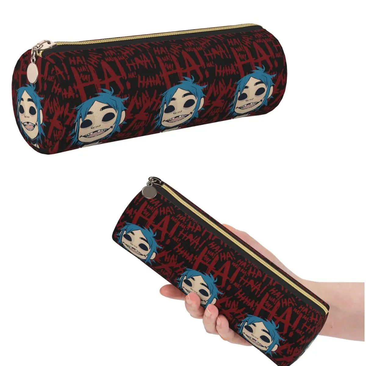 Feel Good Gorillaz Virtual Band Pencil Case for Studen Gifts Cylinder Pen Box Pencil Bag Pen Holder