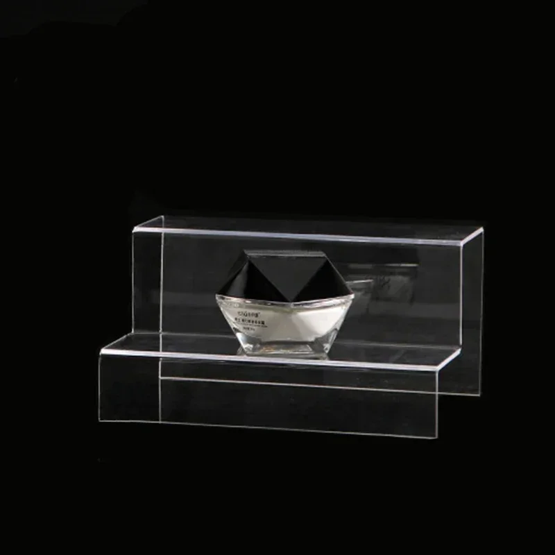 2 Layer Transparent Acrylic Jewelry Display Sun Glasses Display Stand Bracelet Display Holder Cosmetic Organizer Storage Shelf