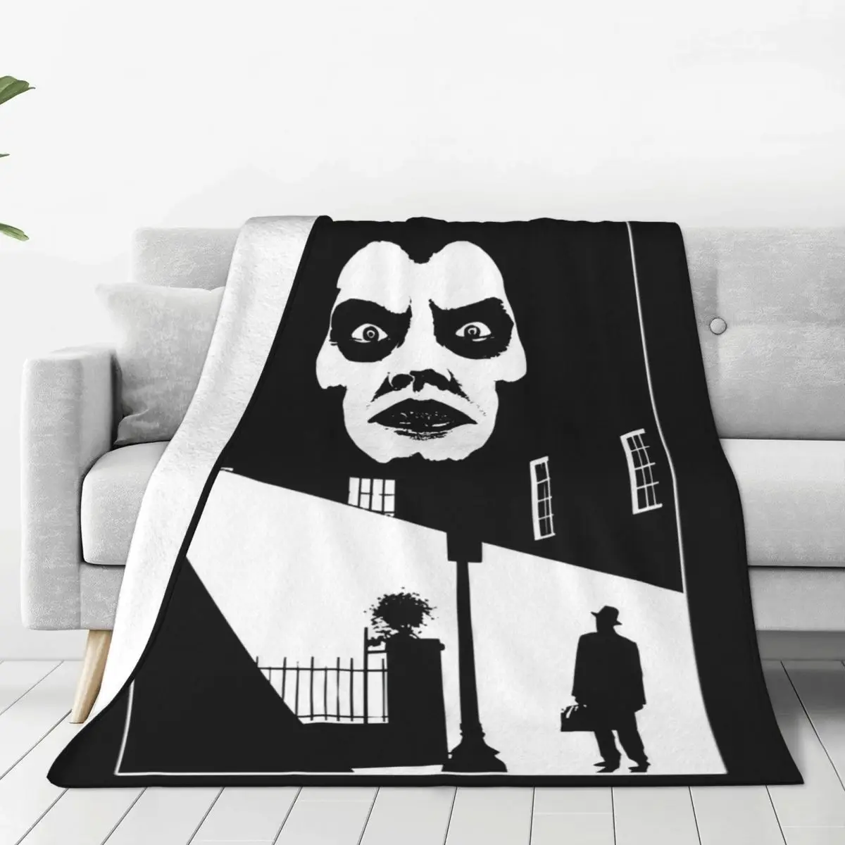 The Exorcist Scary Movies Merchandise Blanket Fleece Sofa Exorcist Believer Throw Blankets Cozy Super Warm for Travel Bedspread