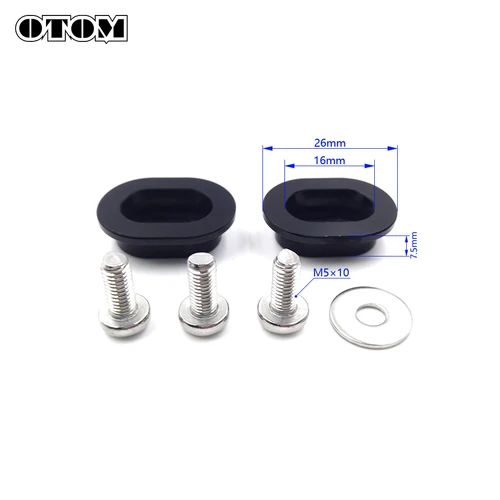 Imagen 2 del producto OTOM-arandelas deslizantes de cadena de motocicleta, arandelas de mecanizado CNC de aluminio para HONDA CRF150R, CRF250R, CRF250X, CRF450X, CR125, CRM250, 2 piezas