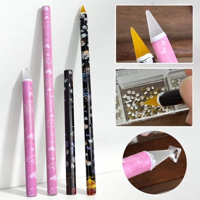 Nail Art Diamond Picking Crayon Rhinestone Jewelry Special Suction Setting Pen With Adhesive Tools Durable And Strong Adhesion