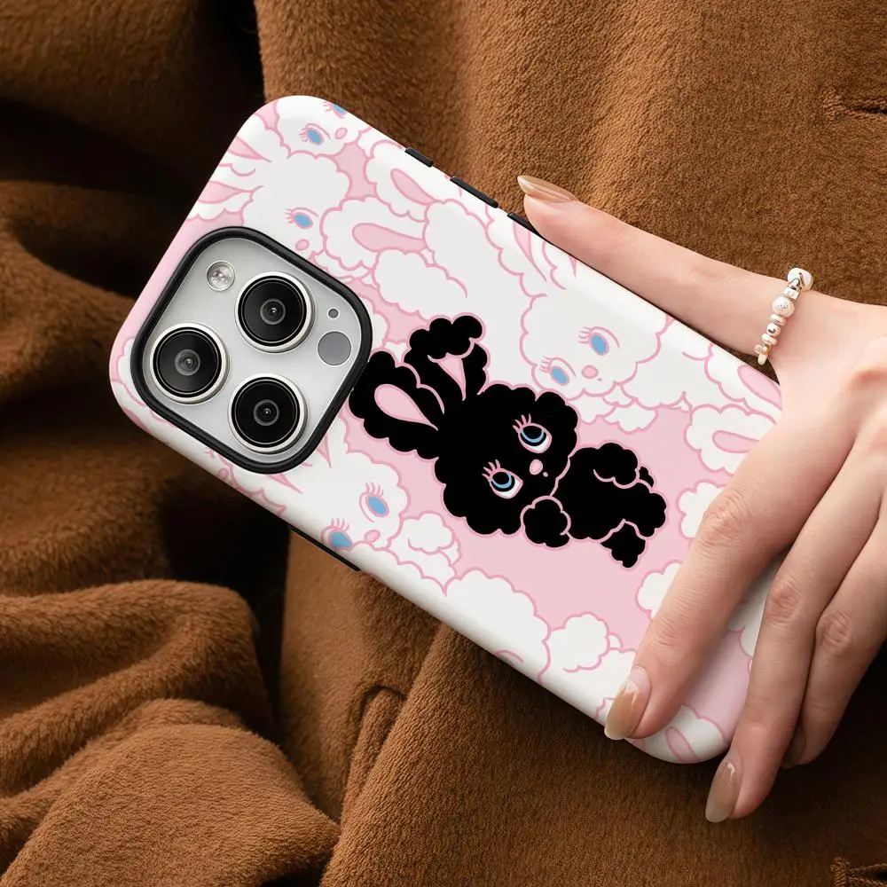 foxys illustrations Phone Case For iPhone 17 16 15 14 13 12 Pro Max Plus Glossy HD Double-Layer Liquid Back Film Hard Shell