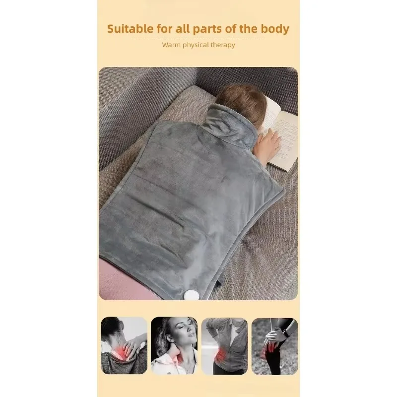 Neck and Shoulder Heating Pad Wrap Vest Winter Full Body Back Pain Relief Fatigue Full Body Warming Neck Massage Bracket