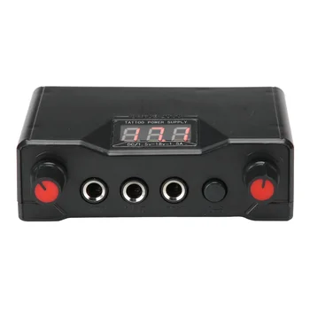 Mini Dijital LCD Çift Dövme Gücü 3 Delik Kare Profesyonel Dövme Gücü Dövme Makinesi Regülatörü Astar Shader Güç Kaynağı