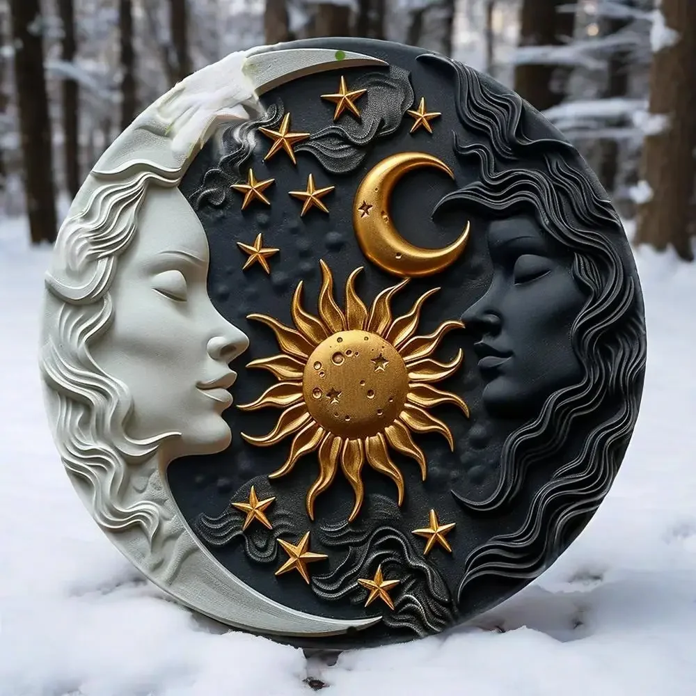 

1 шт. алюминиевый знак «Солнце и Луна» | Уникальный декор для кухни и летних каникул