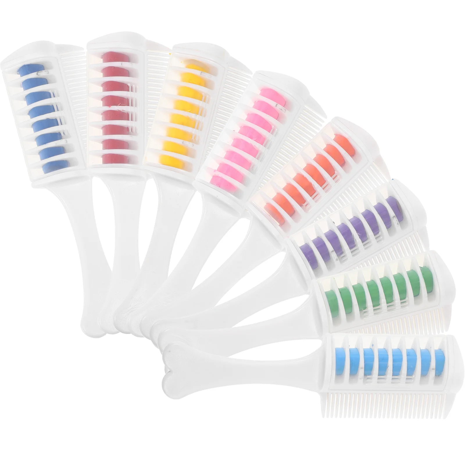 

8 Pcs Highlight Hair Comb Mens Colorful Coloring Brush Applicator Dye Party Plastic Man